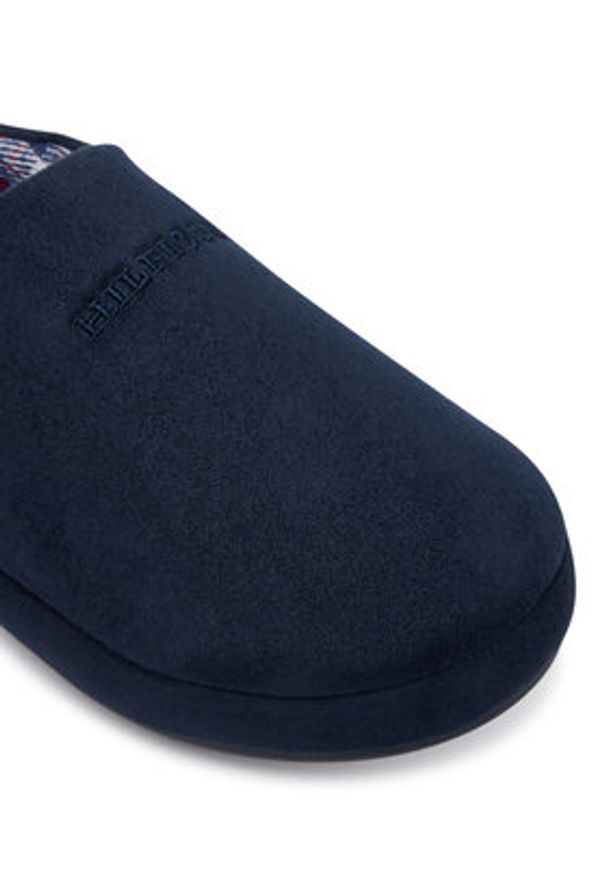 TOMMY HILFIGER - Tommy Hilfiger Kapcie M Check House FM0FM05615 Granatowy. Kolor: niebieski. Materiał: materiał