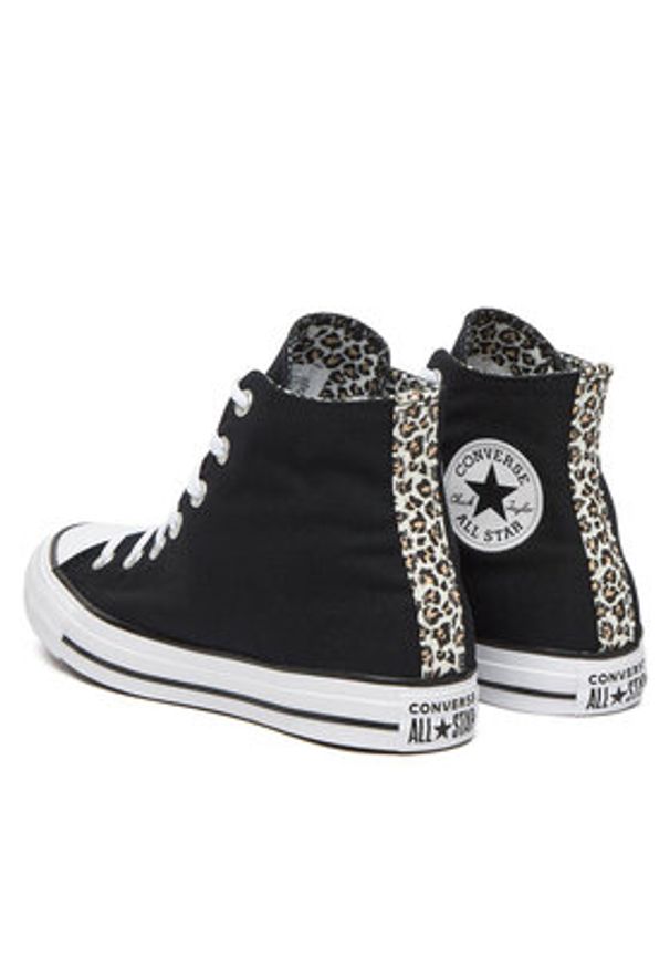 Converse Trampki Chuck Taylor All Star Leopard A14940C Czarny. Kolor: czarny. Materiał: materiał