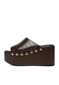 DeeZee Klapki CEO-HY23957-1 Brązowy. Kolor: brązowy. Materiał: skóra #4