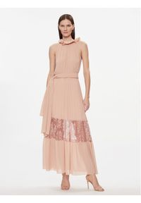 Kontatto Sukienka wieczorowa SU301 Różowy Regular Fit. Kolor: różowy. Materiał: syntetyk. Styl: wizytowy #1
