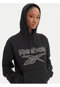 Reebok Bluza Cali RK25174CCW Czarny Regular Fit. Kolor: czarny. Materiał: bawełna #3