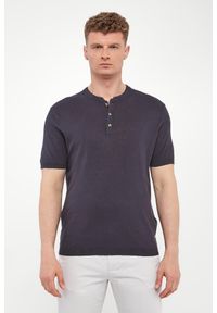 Liu Jo - T-shirt męski z lnem LIU JO. Materiał: len #2