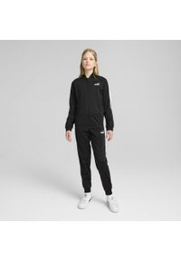 Puma - Młodzieżowy dres Poly Baseball PUMA Black. Kolor: brązowy, zielony, czarny, wielokolorowy. Materiał: dresówka. Wzór: nadruk. Styl: młodzieżowy