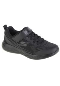 skechers - Buty sportowe Sneakersy chłopięce, Skechers Go Run 600 - Baxtux. Kolor: wielokolorowy, czarny. Materiał: tkanina. Sport: bieganie