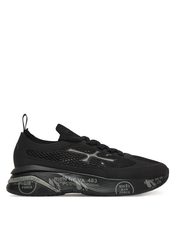 Premiata Sneakersy Moerun0.1 Var 8261 Czarny. Kolor: czarny. Materiał: zamsz, skóra