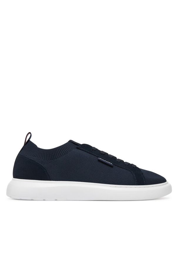 TOMMY HILFIGER - Tommy Hilfiger Sneakersy Light Cupsole Knit Seasonal FM0FM05403 Granatowy. Kolor: niebieski. Materiał: materiał