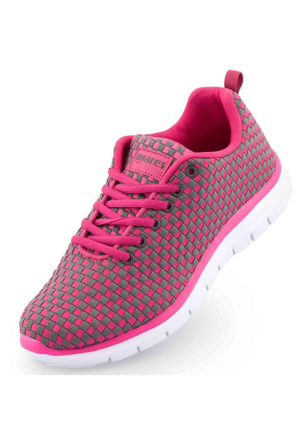 MARES - Różowe Sneakersy Damskie WMS Reel - Styl i Komfort. Kolor: różowy. Materiał: syntetyk, materiał