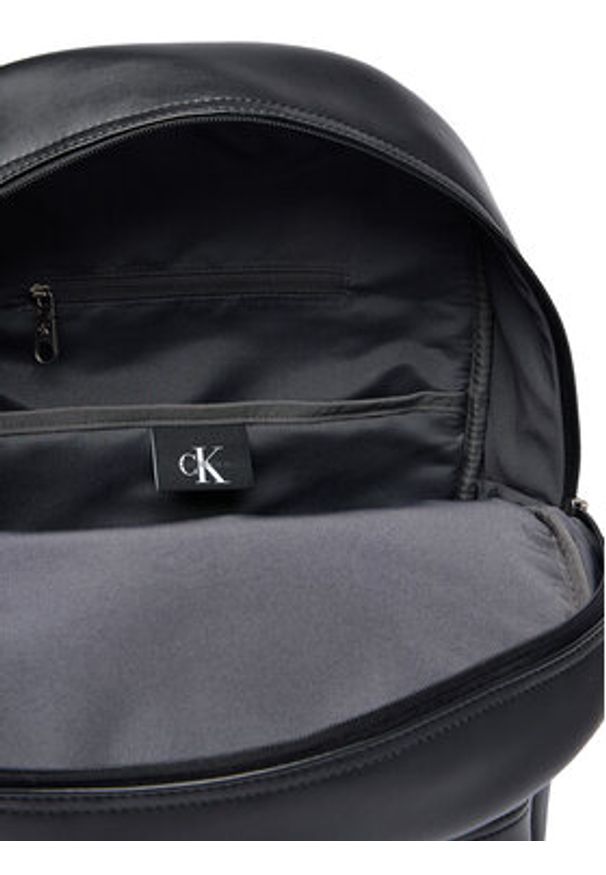 Calvin Klein Plecak Bold Logo Webbing LV04D3417G Czarny. Kolor: czarny. Materiał: skóra