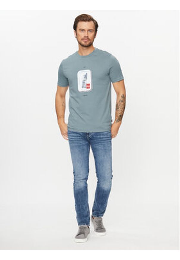 BOSS - Boss T-Shirt Tefragile 50503535 Niebieski Regular Fit. Kolor: niebieski. Materiał: bawełna