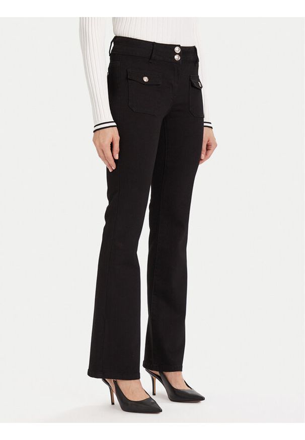 Morgan Jeansy 241-POLEN Czarny Bootcut Fit. Kolor: czarny