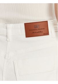 Elisabetta Franchi Jeansy PJ-87D-51E2 Biały Regular Fit. Kolor: biały