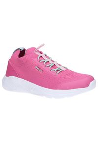 Tenisówki Geox Model J Sprintye Girl Kolor Rose. Kolor: różowy. Materiał: tkanina