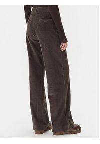 Weekend Max Mara Spodnie materiałowe Tania 2525136092 Brązowy Wide Leg. Kolor: brązowy. Materiał: bawełna