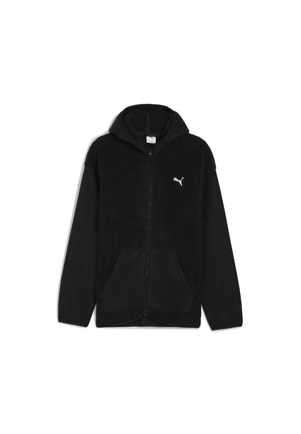 Puma - Męska rozpinana bluza z kapturem Essentials Elevated na zimę o luźnym kroju PUMA. Typ kołnierza: kaptur. Kolor: czarny. Sezon: zima. Sport: bieganie