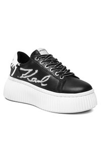 Karl Lagerfeld - KARL LAGERFELD Sneakersy KL42372 Czarny. Kolor: czarny. Materiał: skóra