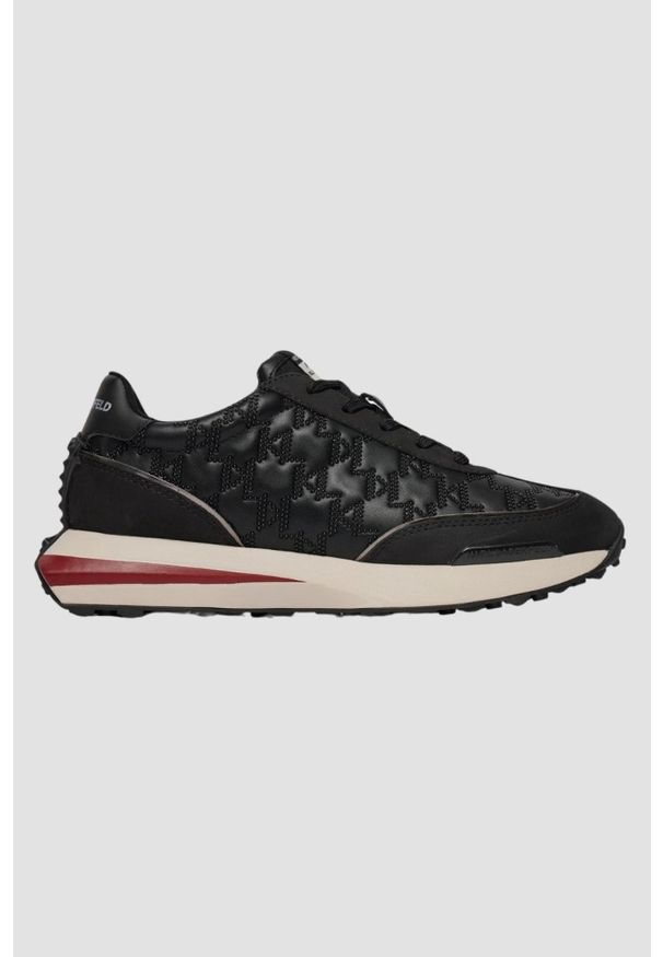 Karl Lagerfeld - KARL LAGERFELD Czarne sneakersy Zone Monogram Epoxy, Rozmiar 41. Kolor: czarny