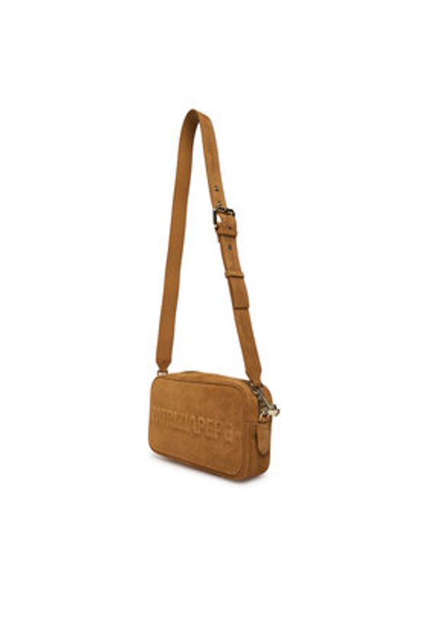 Patrizia Pepe Torebka 8B0254/L152-B768 Beżowy. Kolor: beżowy. Materiał: zamszowe, skórzane