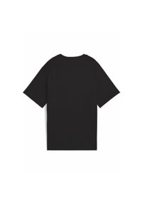 Puma - Damska koszulka o luźnym kroju Essentials ze zwierzęcym nadrukiem PUMA Black. Kolor: czarny. Materiał: guma. Wzór: nadruk, motyw zwierzęcy