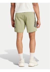 Adidas - adidas Szorty sportowe Future Icons 3-Stripes IW8540 Zielony Regular Fit. Kolor: zielony. Materiał: bawełna. Styl: sportowy