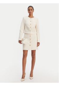 Morgan Marynarka 261-VIKTORY Beżowy Slim Fit. Kolor: beżowy. Materiał: syntetyk #2