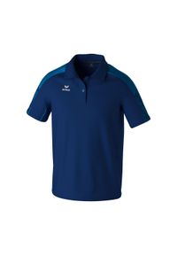 ERIMA - Polo Erima Evo Star. Typ kołnierza: polo. Kolor: niebieski. Materiał: materiał. Długość rękawa: raglanowy rękaw. Sport: piłka nożna #1