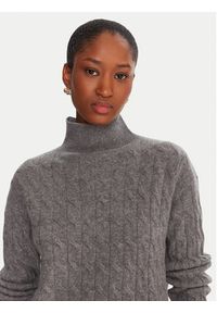 Marella Golf Aero 2523366094 Szary Regular Fit. Typ kołnierza: golf. Kolor: szary. Materiał: wełna, kaszmir #4