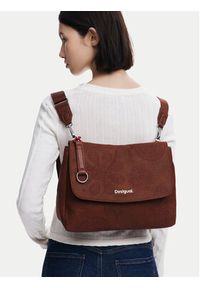 Desigual Torebka 25SAXPA8 Brązowy. Kolor: brązowy. Materiał: skórzane #4