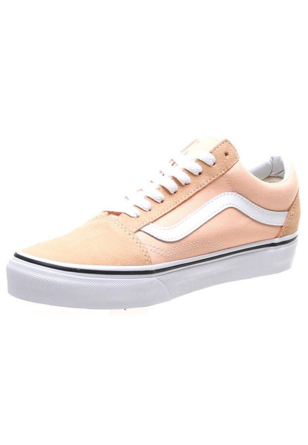 Buty do chodzenia damskie Vans Old Skool trampki. Kolor: wielokolorowy, biały, pomarańczowy. Model: Vans Old Skool. Sport: turystyka piesza