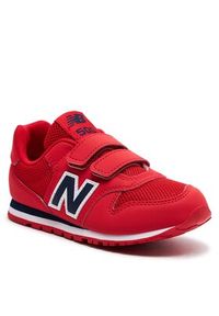 New Balance Sneakersy PV500CRN Czerwony. Kolor: czerwony. Materiał: skóra