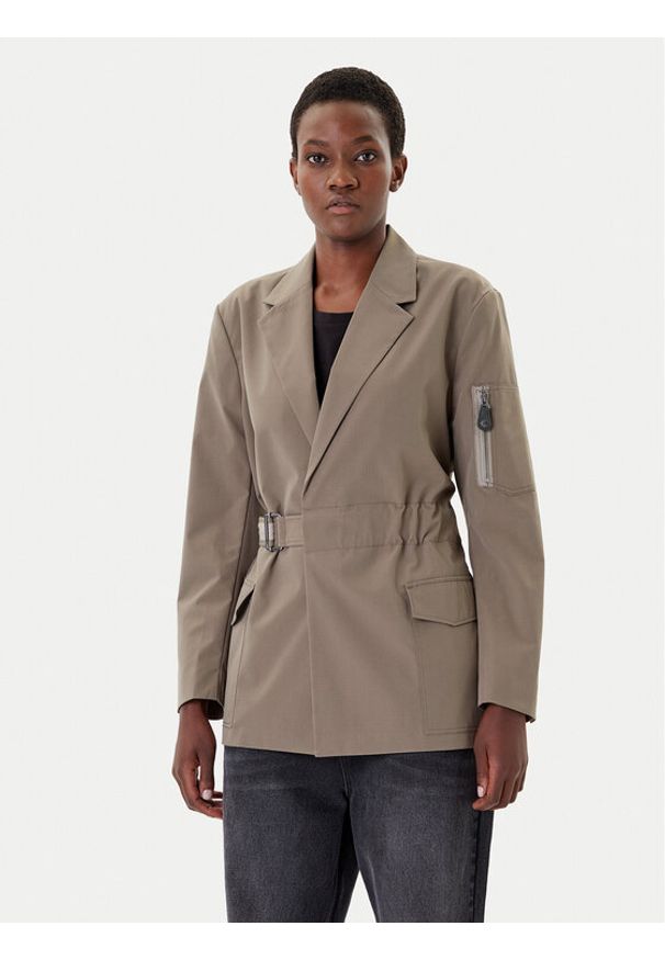 G-Star RAW - G-Star Raw Marynarka D26946-D909 Zielony Regular Fit. Kolor: zielony. Materiał: syntetyk