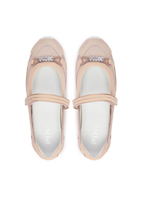 Pinko - PINKO Baleriny Yulia 02 SS0187 P020 Różowy jasny. Kolor: różowy. Materiał: skóra