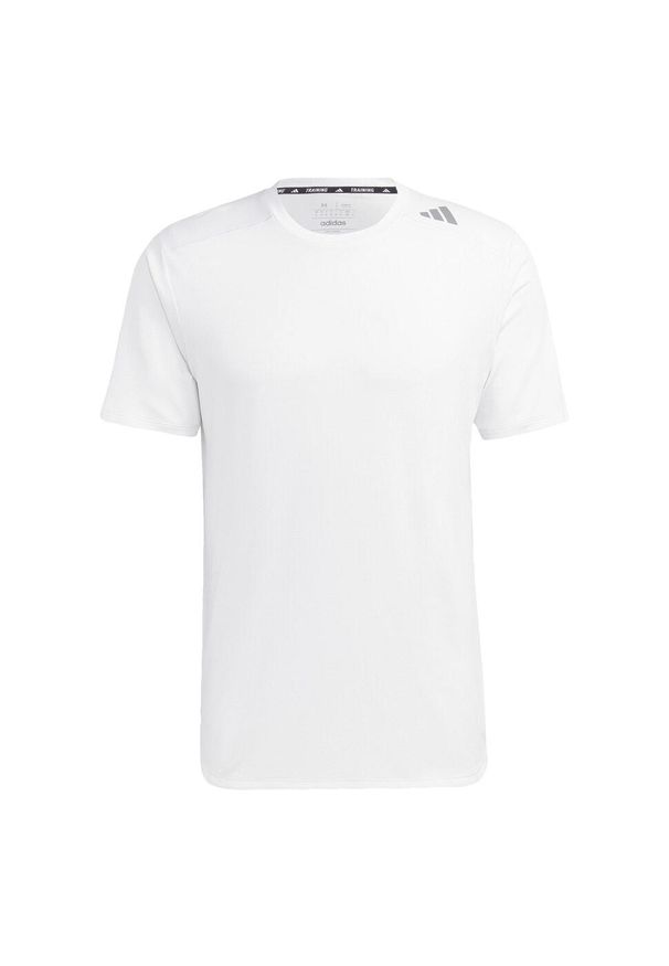 Adidas - Koszulka Designed 4 Training HEAT.RDY HIIT Training. Kolor: biały. Materiał: materiał, dzianina. Sport: fitness