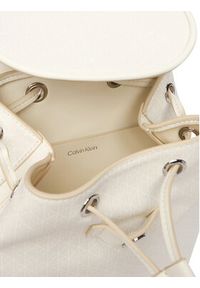 Calvin Klein Plecak Emblem Aop Mini Backpack LV04F3507G Biały. Kolor: biały. Materiał: skóra #4