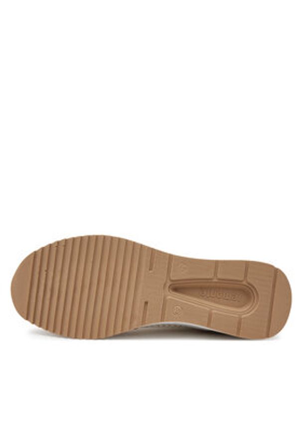 Remonte Sneakersy D0T14-81 Beżowy. Kolor: beżowy. Materiał: syntetyk, skóra