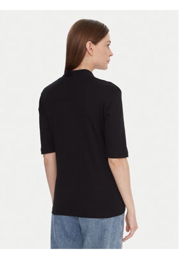 United Colors of Benetton - United Colors Of Benetton Bluzka 3GA2D400U Czarny Slim Fit. Kolor: czarny. Materiał: bawełna