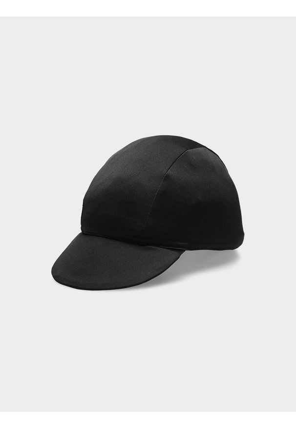 4f - 4F Czapka kolarska z daszkiem uniseks S/M. Kolor: czarny. Materiał: materiał