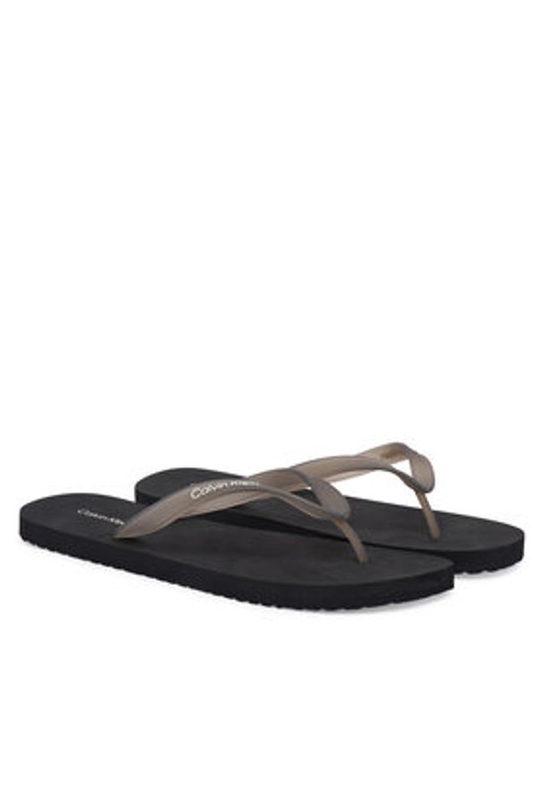 Calvin Klein Japonki Beach Thong Slide HM0HM02105 Czarny. Kolor: czarny. Materiał: syntetyk