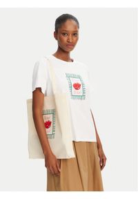 Marella T-Shirt Cappero 2515971052 Biały Regular Fit. Kolor: biały. Materiał: bawełna