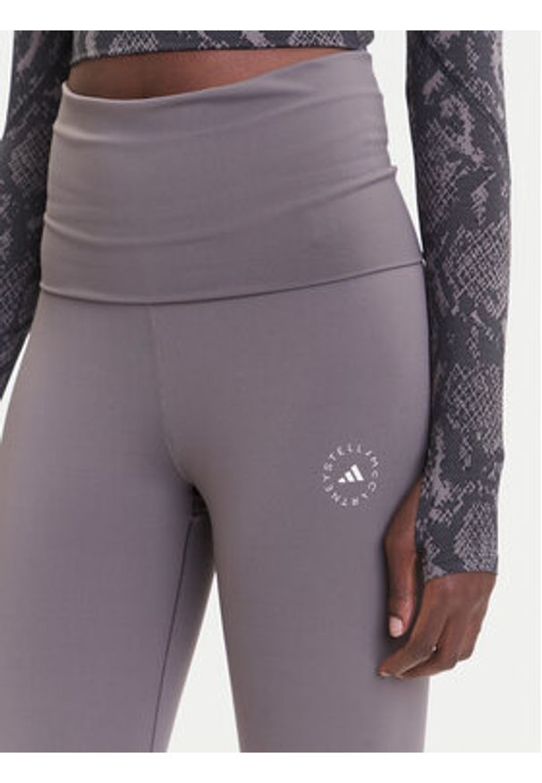 Adidas by Stella McCartney - adidas by Stella McCartney Legginsy True Strength JX4321 Szary Slim Fit. Kolor: szary. Materiał: syntetyk