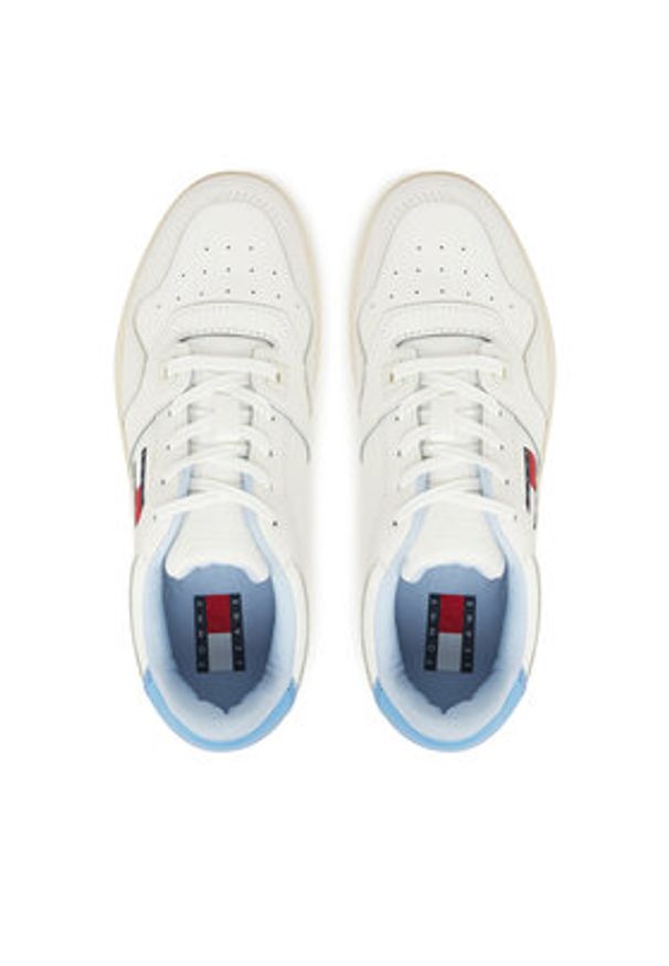 Tommy Jeans Sneakersy Tjw Retro Basket Ess EN0EN02505 Niebieski. Kolor: niebieski. Materiał: skóra