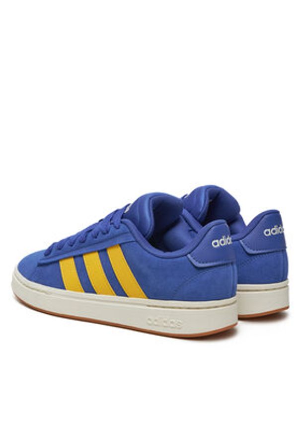 Adidas - adidas Sneakersy Grand Court Alpha JI1714 Granatowy. Kolor: niebieski. Materiał: skóra, zamsz