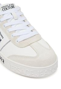 Versace Jeans Couture Sneakersy 80YA3SK6 ZPB82 Biały. Kolor: biały. Materiał: skóra #4