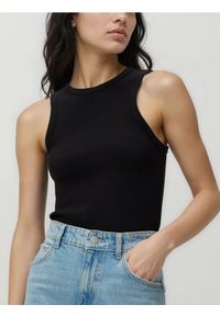 Reserved - Bawełniany top - czarny. Kolor: czarny. Materiał: bawełna