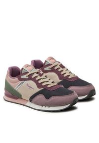 Pepe Jeans Sneakersy PLS40022 Fioletowy. Kolor: fioletowy. Materiał: materiał