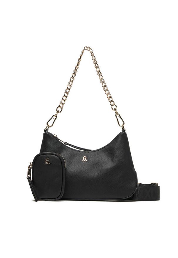 Steve Madden Torebka Bsin SM13001827 Czarny. Kolor: czarny. Materiał: skórzane