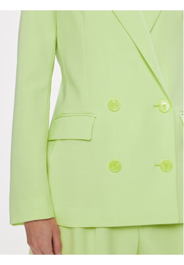 Patrizia Pepe Marynarka 8S0483/A6F5-G568 Zielony Regular Fit. Kolor: zielony. Materiał: syntetyk