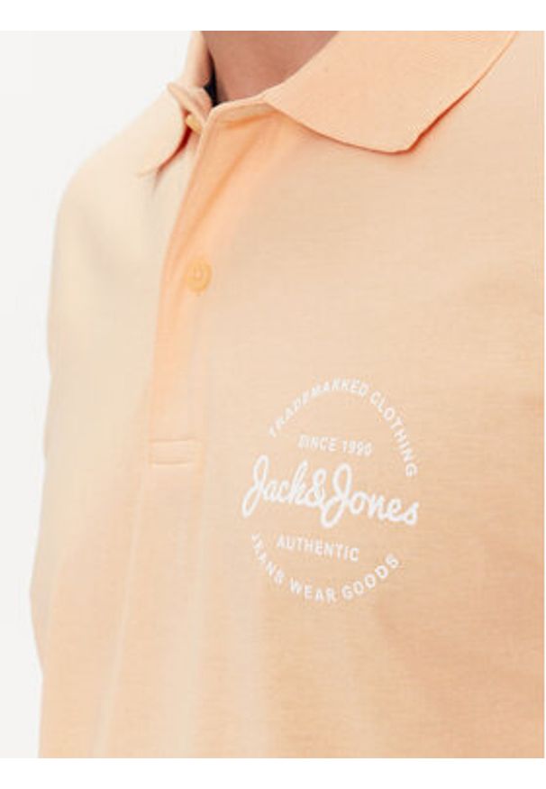 Jack & Jones Polo Forest 12248621 Różowy Standard Fit. Typ kołnierza: polo. Kolor: różowy. Materiał: bawełna, syntetyk