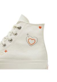Converse Trampki Chuck Taylor All Star Lift Platform Y2K A09114C Biały. Kolor: biały. Materiał: materiał. Obcas: na platformie. Model: Converse All Star #6