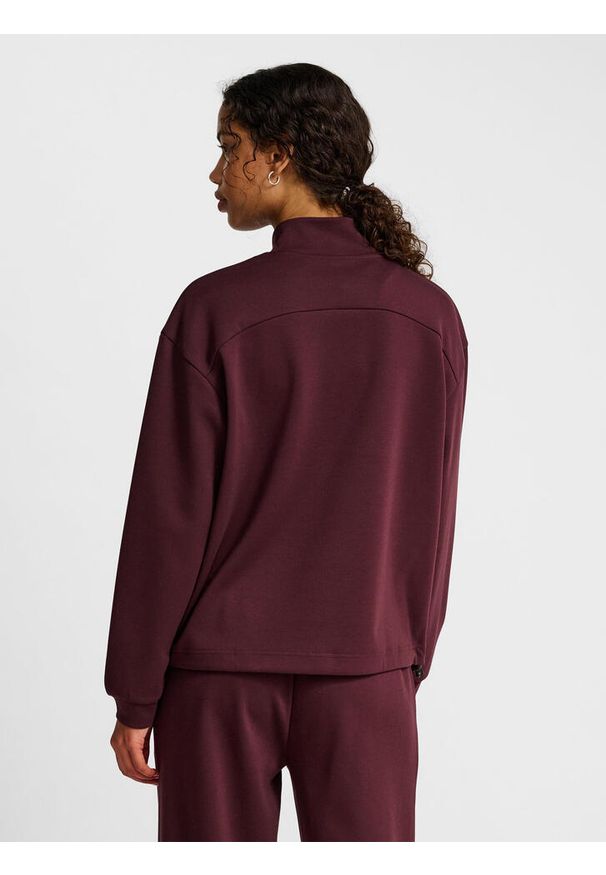Damska bluza rozpinana do połowy Hummel Soft. Kolor: wielokolorowy, czerwony, różowy, brązowy. Materiał: polar. Sezon: zima. Sport: joga i pilates