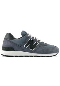 Buty unisex New Balance U574GGE – szare. Okazja: na co dzień. Kolor: fioletowy, szary. Materiał: syntetyk, zamsz, materiał, guma, skóra. Szerokość cholewki: normalna. Model: New Balance 574